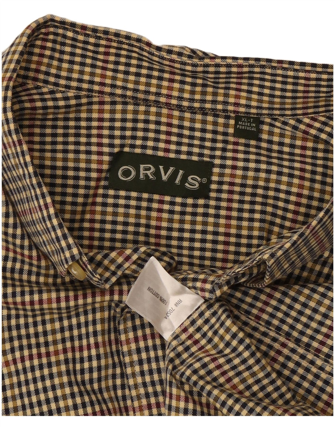 Orvis Chemise haute pour homme XL en coton vichy multicolore