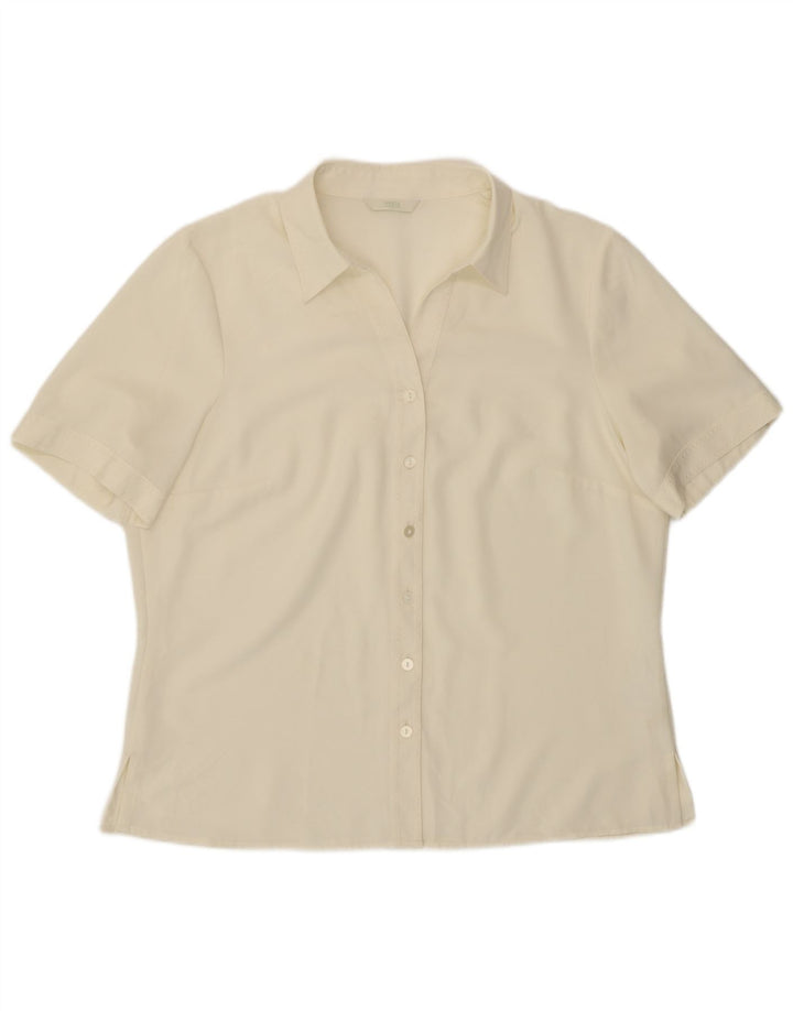 Marks & Spencer Chemise à manches courtes pour femme UK 18 XL Blanc cassé