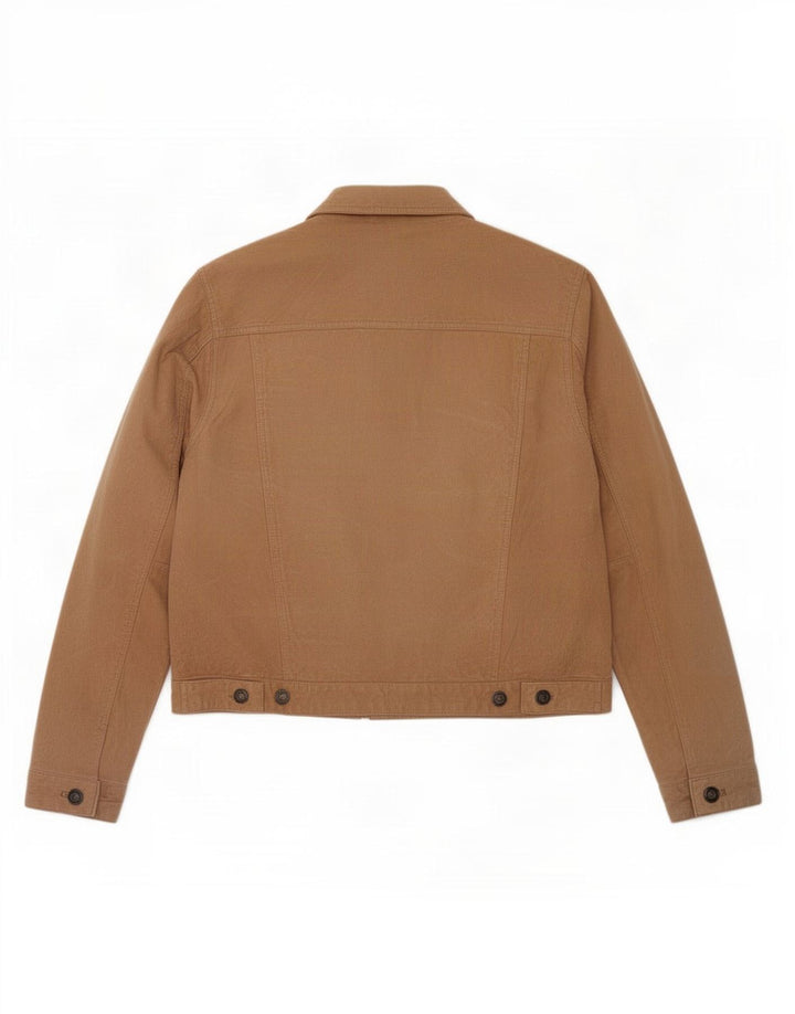 Ozone Veste blazer en daim pour femme UK 16 Grand cuir beige