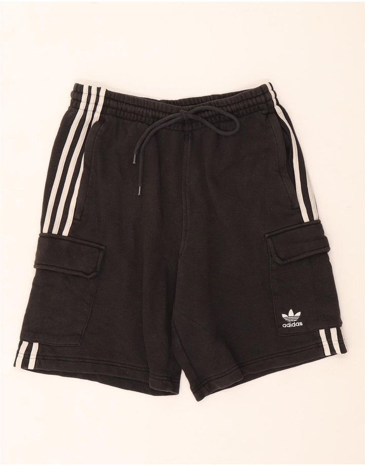 Adidas Short de Sport Homme Gris Moyen Coton