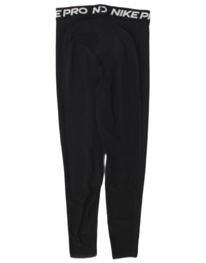 Nike Legging graphique Dri Fit pour femme UK 10 Small Noir Polyester