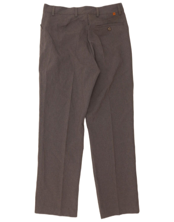 Farah Pantalon décontracté droit pour homme W32 L31 Gris Polyester