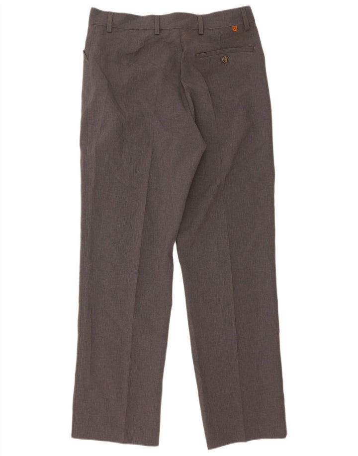 Farah Pantalon décontracté droit pour homme W32 L31 Gris Polyester