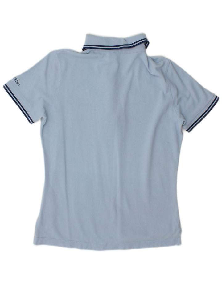 Marina Yachting Polo graphique pour femme UK 10 petit coton bleu