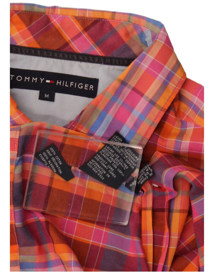 Tommy Hilfiger Chemise à manches courtes homme en coton à carreaux rouge moyen