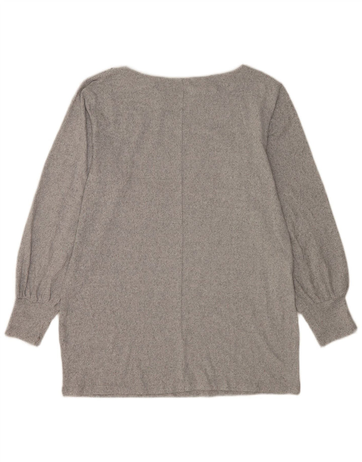 Marks & Spencer Chemisier Femme UK 44 Gris Moyen Moucheté Polyester