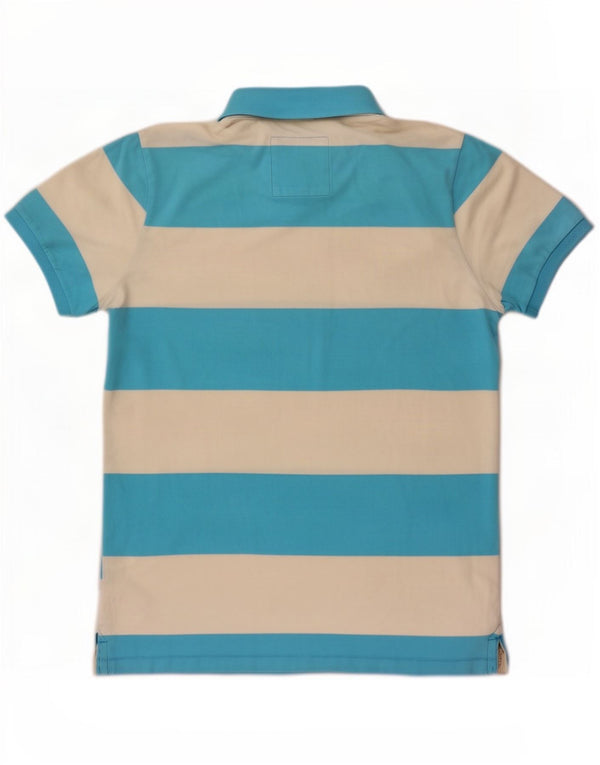 Hollister Polo Homme Large Bleu Rayé Coton