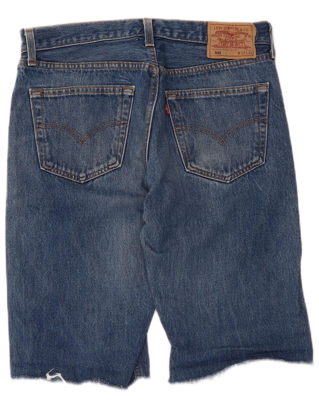 Levi's Short en Jean 501 W33 Homme Bleu Moyen