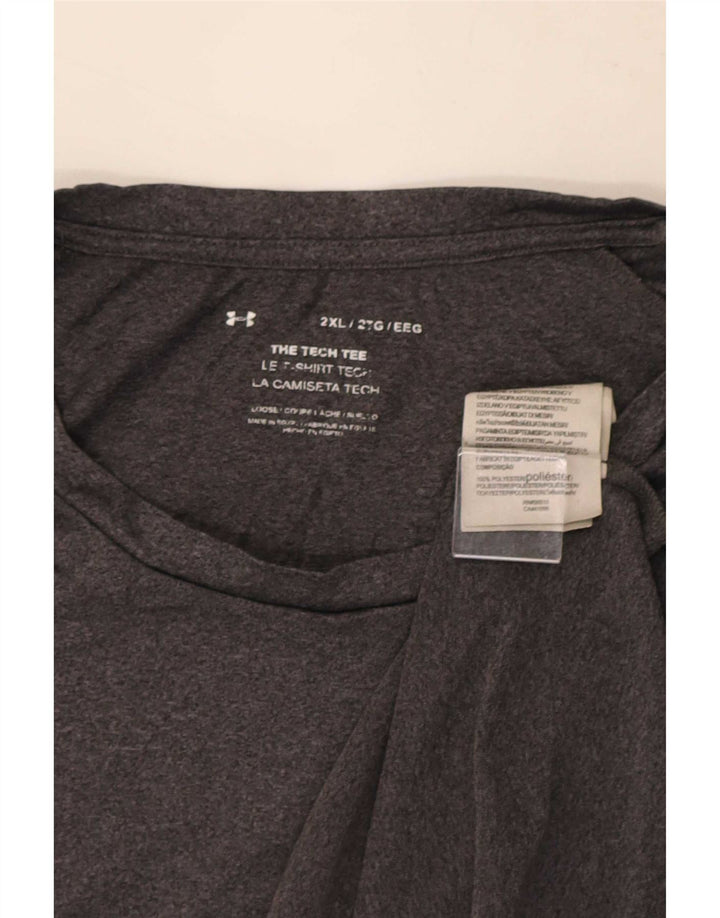 Under Armour T-Shirt Homme Top 2XL Gris Polyester