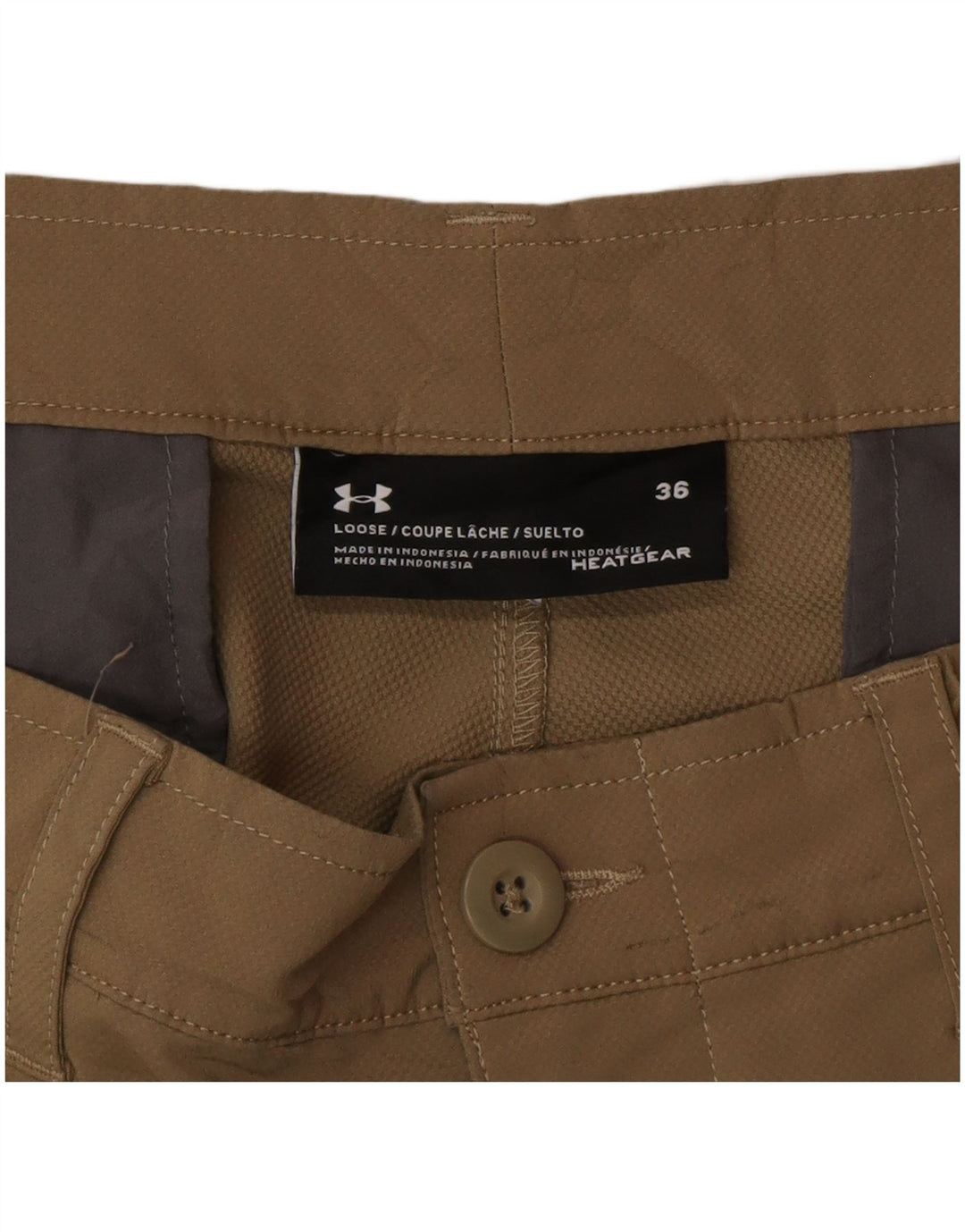 Under Armour Heat Gear Short décontracté W36 pour homme Marron Taille L