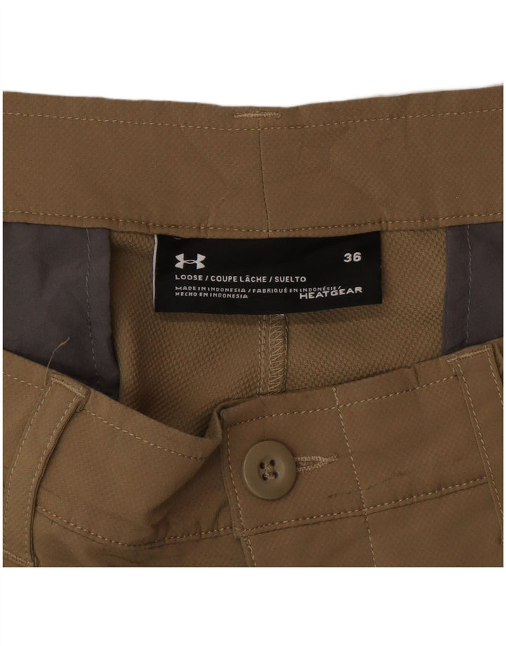 Under Armour Heat Gear Short décontracté W36 pour homme Marron Taille L