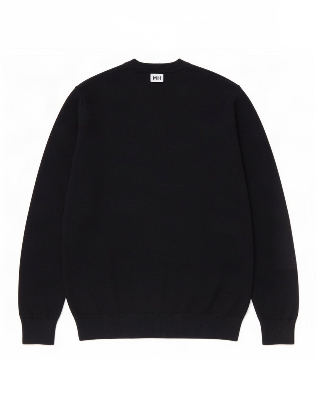 Marks & Spencer Pull graphique à col rond pour homme en coton noir moyen