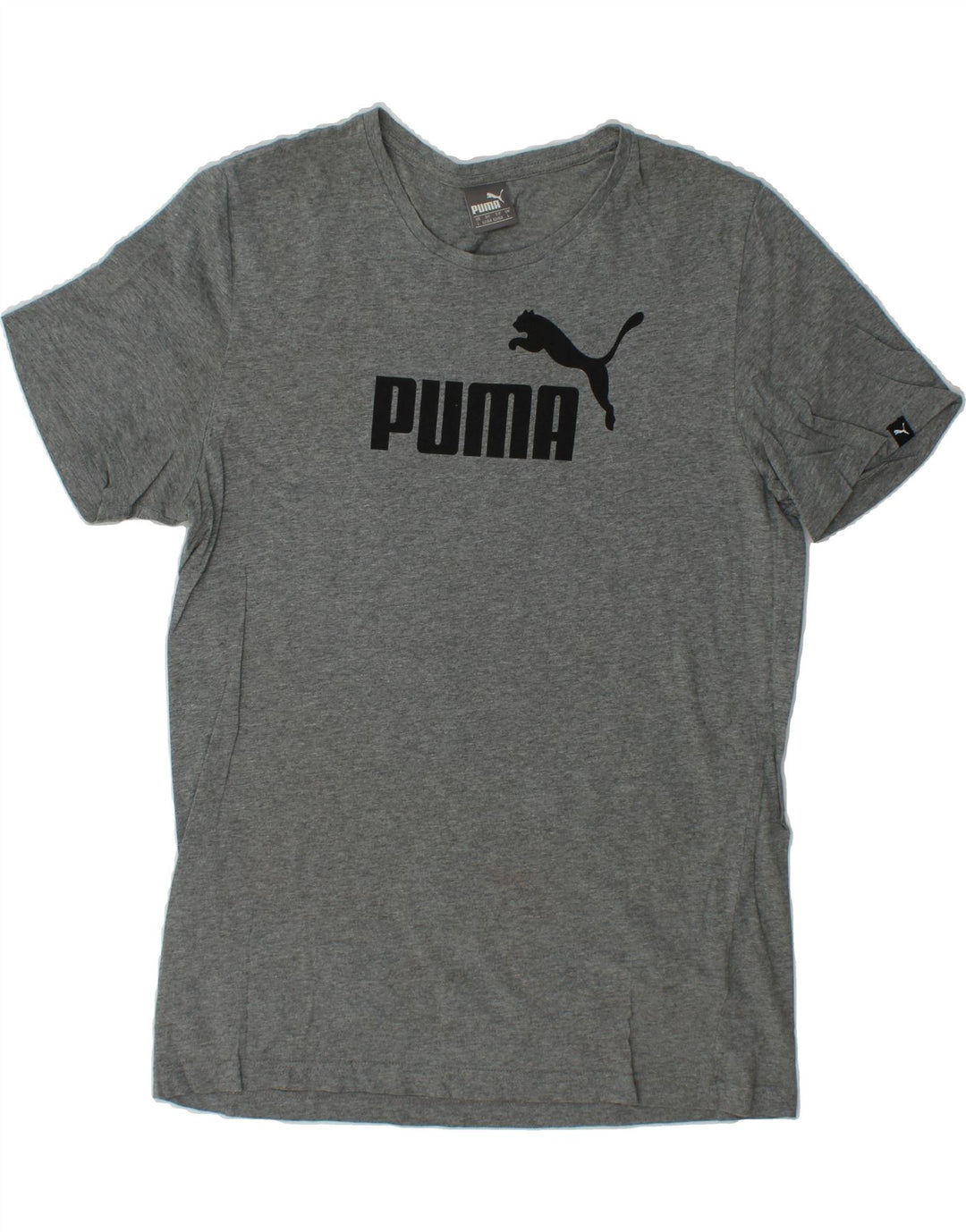 PUMA Mens Graphic T-Shirt Top Large Grey Cotton Vintage Puma and Second-Hand Puma from Messina Hembry 