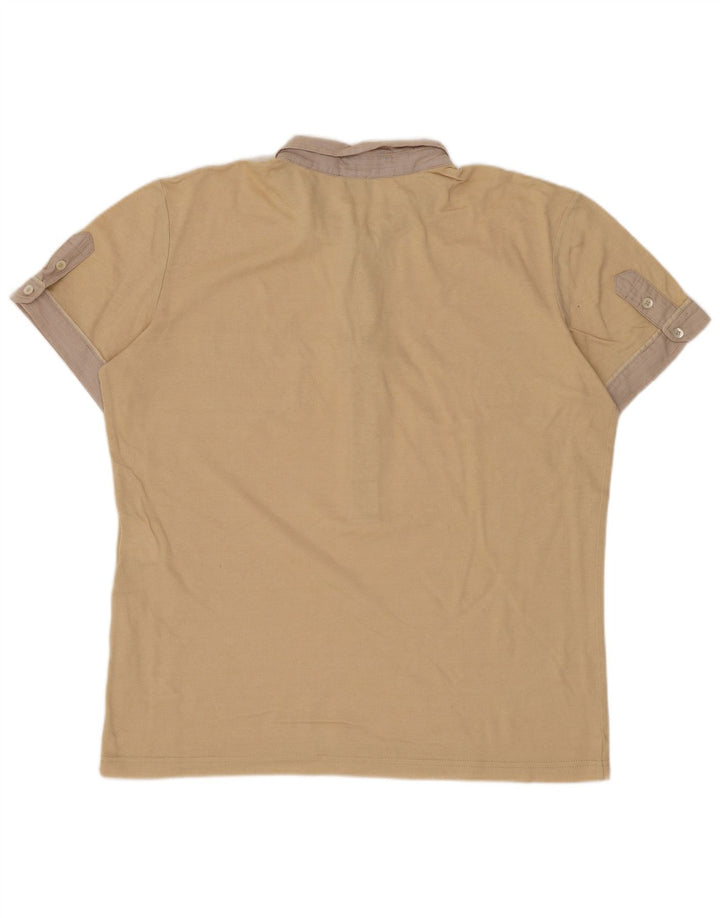 DOLCE & GABBANA Polo Rugby Homme Grand Coton Beige