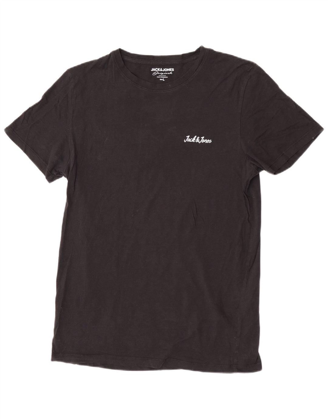 Jack & Jones T-Shirt Homme Haut Large Noir Coton