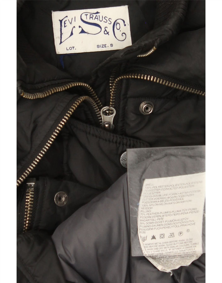 LEVI'S Veste matelassée pour femme UK 10 Small Noir Polyester