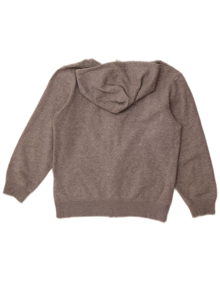 NIKE Pull à capuche zippé fille 10-11 ans Coton gris moyen