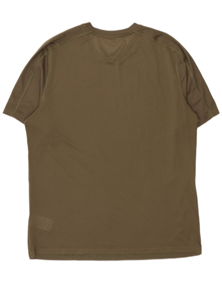 Reebok T-Shirt Homme Haut Large Kaki Polyester