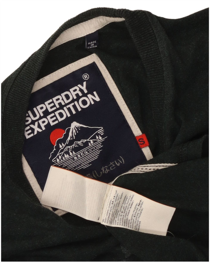 Superdry Haut graphique à manches longues en coton vert petit homme