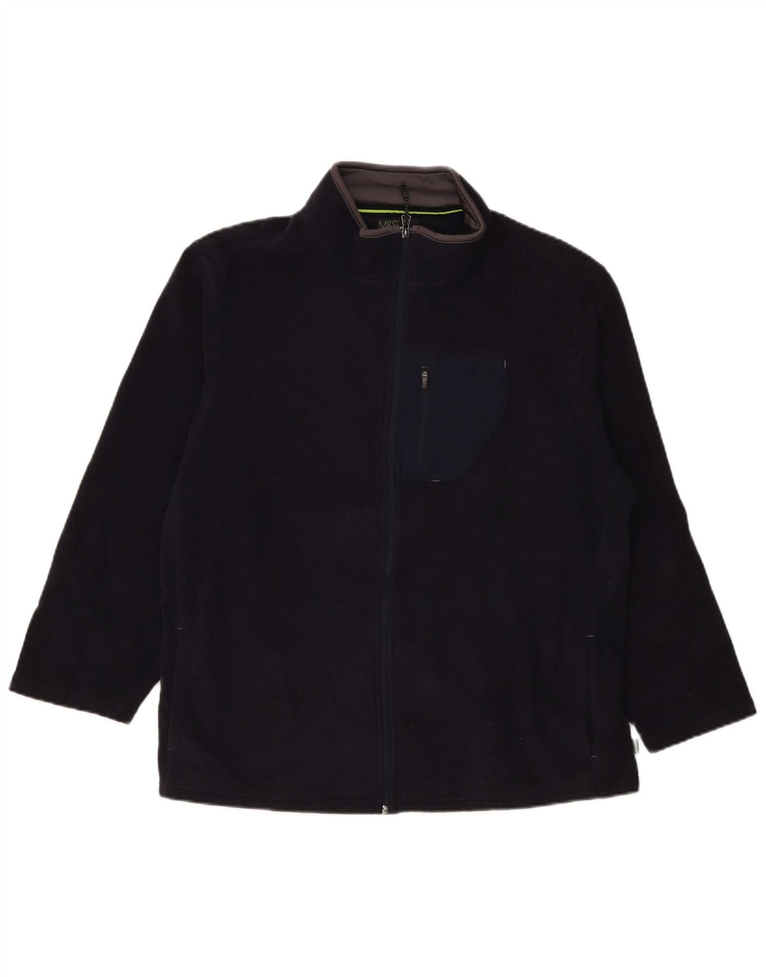 Marks & Spencer Veste polaire coupe régulière pour homme UK 40 Large Bleu marine