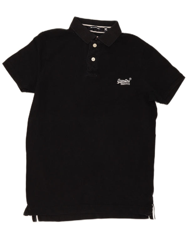 Superdry Polo Homme XL Noir Coton