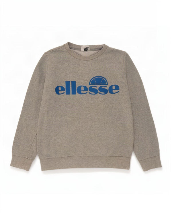 Ellesse Sweat-shirt graphique pour garçon 13-14 ans XL Gris Coton