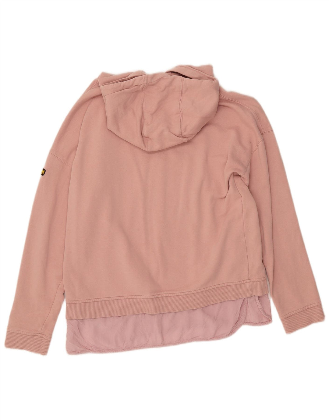 BARBOUR Pull à capuche pour femme UK 12 en coton rose moyen