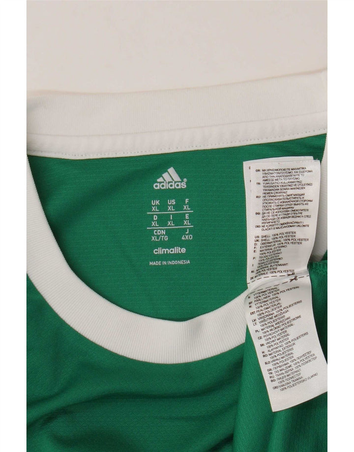 Adidas Climalite T-Shirt Top XL Vert Polyester