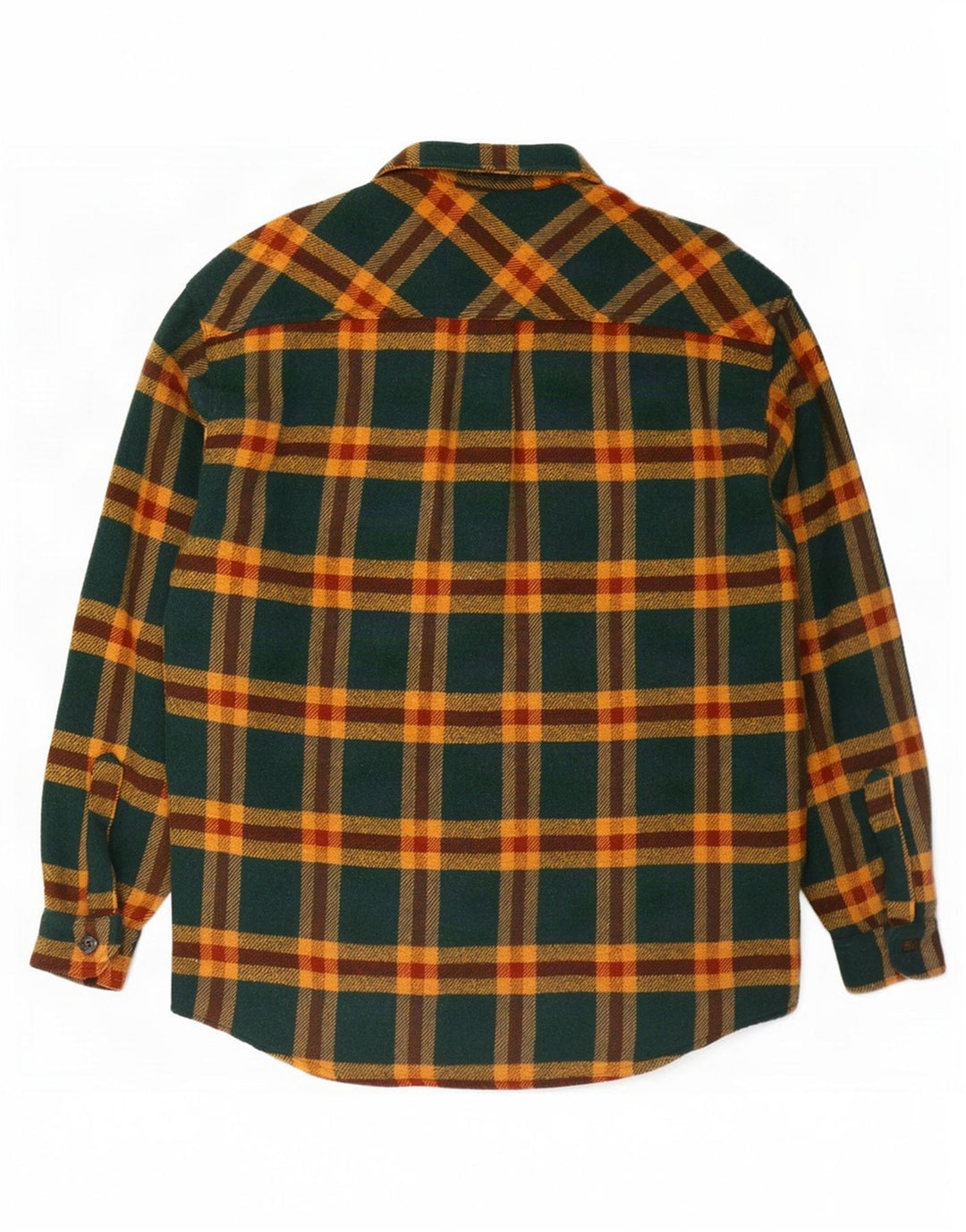 Roy Rogers Surchemise en flanelle pour homme - Grand carreaux verts