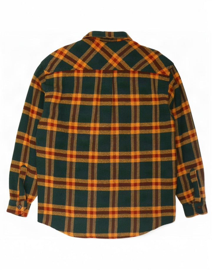 Roy Rogers Surchemise en flanelle pour homme - Grand carreaux verts