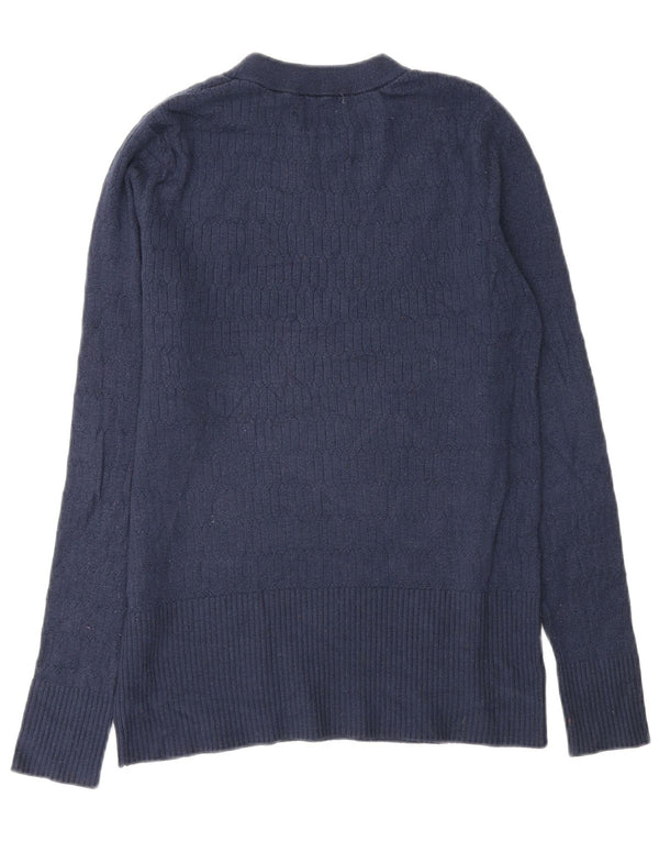 Marks & Spencer Pull à col rond pour femme UK 14 Large Bleu marine