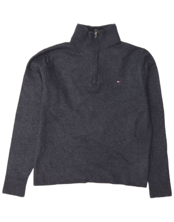 Tommy Hilfiger Pull à col zippé pour homme 2XL Bleu marine Laine