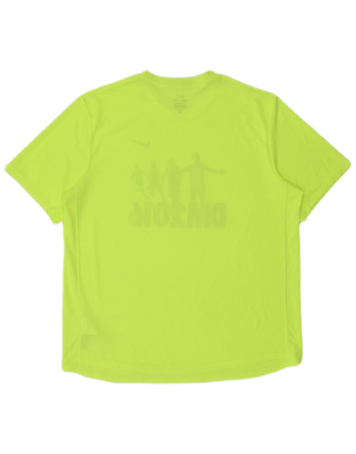 Nike Mens Dri Fit Graphic T-Shirt Top Large Vert Polyester