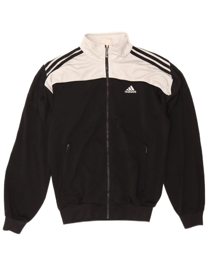 Adidas Veste de survêtement pour homme Petit Noir Colorblock Polyester