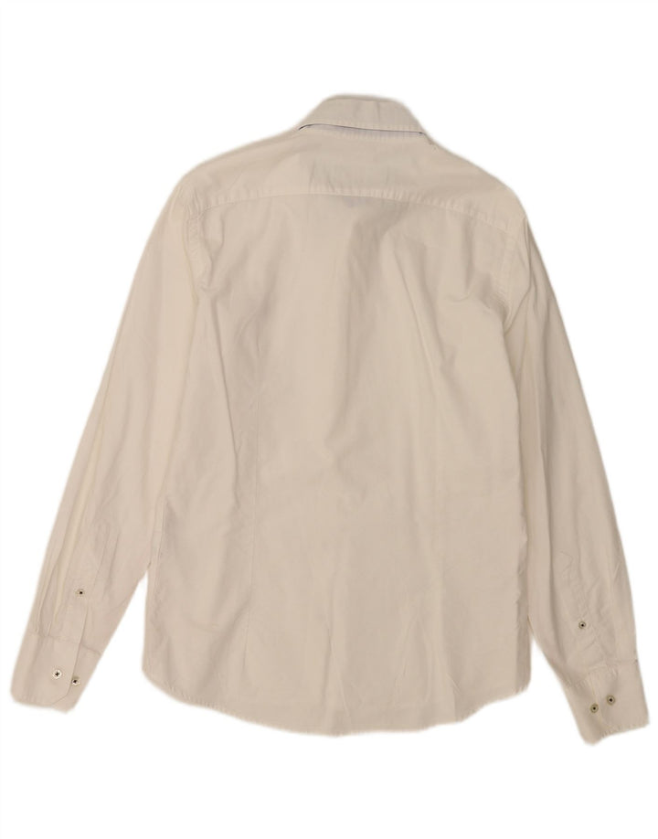 Fred Perry Chemise Super Slim Fit Petit Blanc Coton