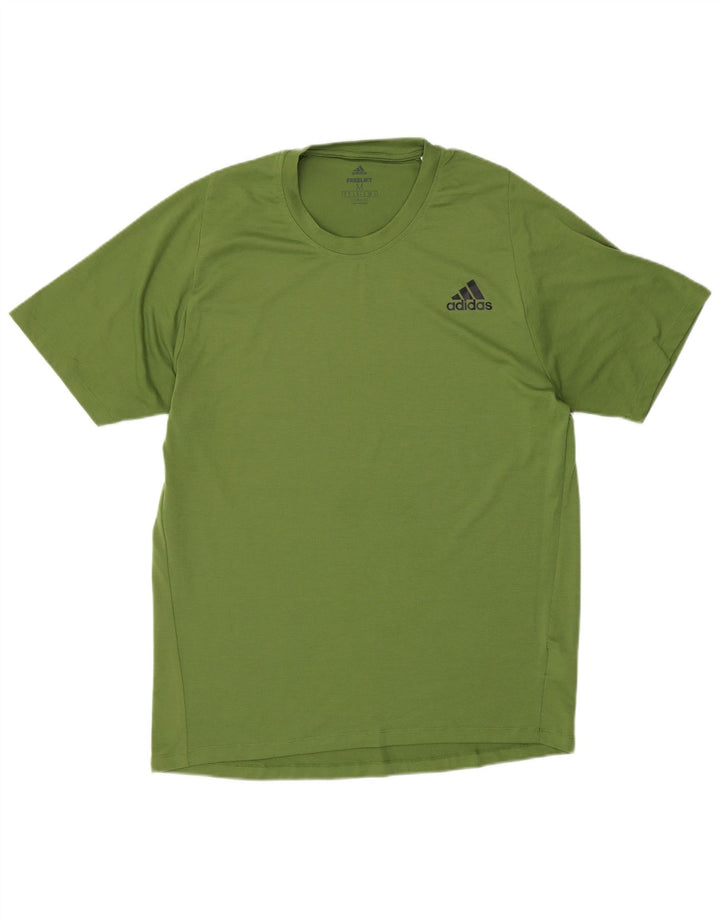Adidas Homme Climalite T-Shirt Top Vert Moyen Polyester