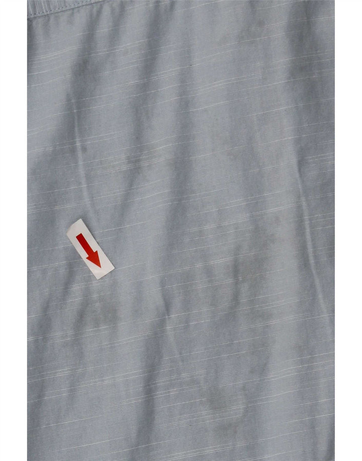 Lee Chemise Slim à Manches Courtes pour Hommes en Coton Bleu Large