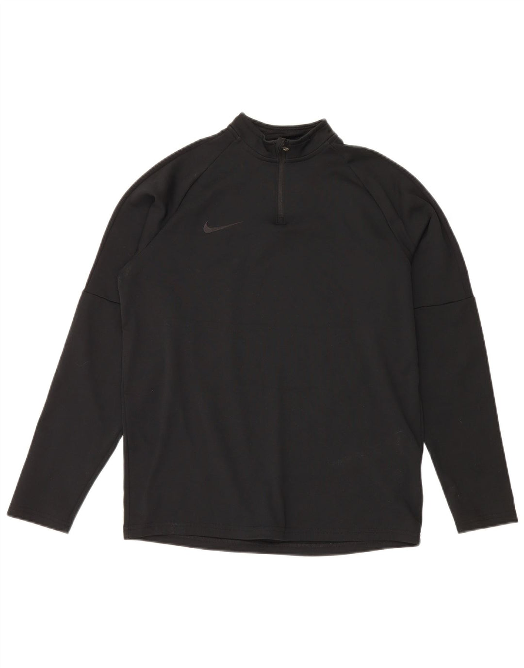 Nike Haut de survêtement Dri Fit Zip Neck pour garçon 13-14 ans XL Noir