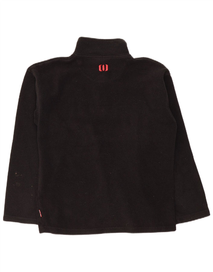 ANIMAL Pull Polaire à Col Zippé pour Homme Grand Noir Polyester