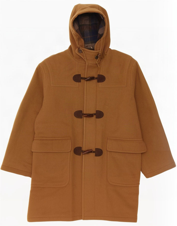 L.L.Bean Duffle Coat à capuche pour homme UK 38 laine beige moyen