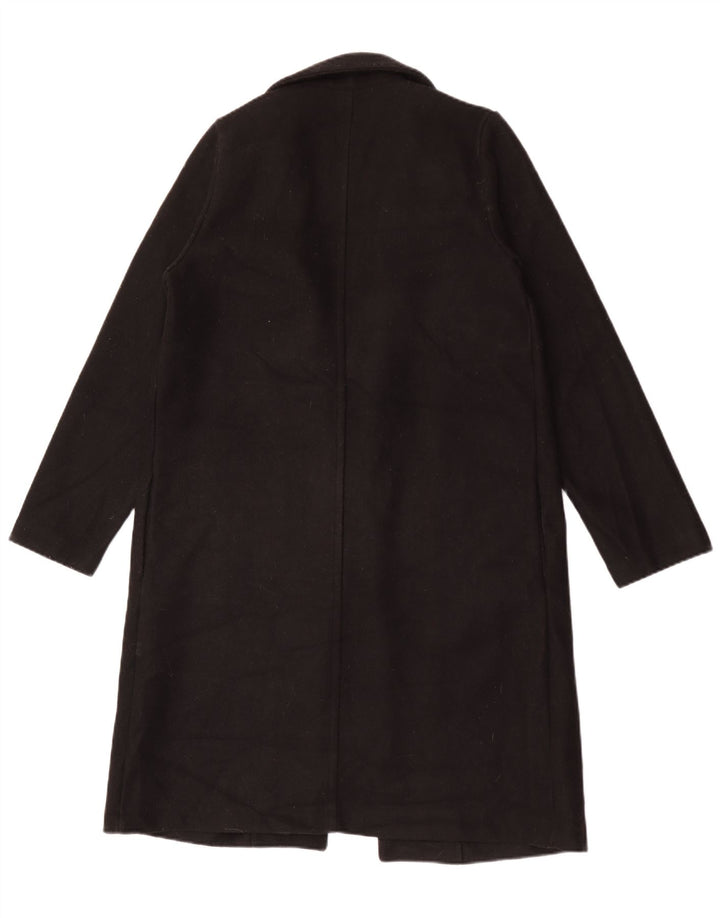 Zara Womens Open Overcoat UK 14 Medium Noir Polyester