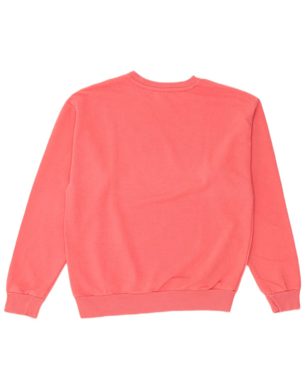 Puma Sweat-shirt surdimensionné graphique pour femme UK 10 Petit coton rose
