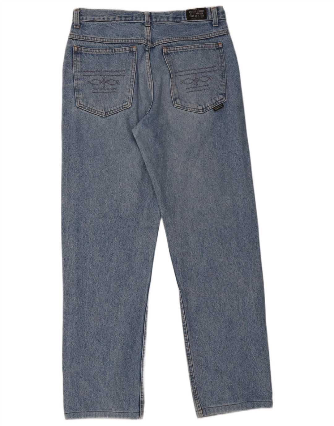 Benetton Jean droit homme IT 46 W33 L30 bleu coton