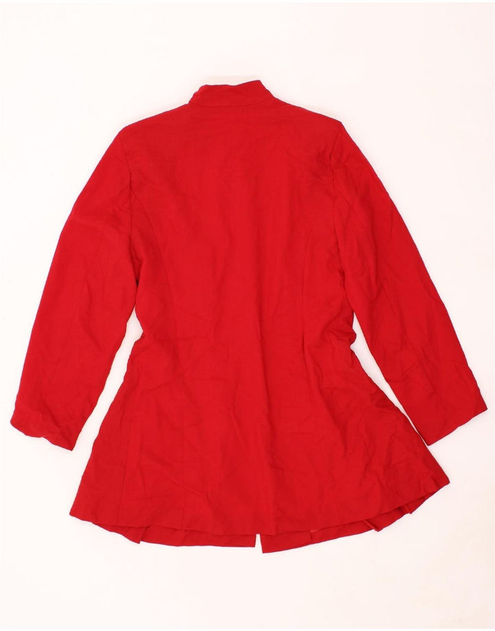 HOBBS Womens Overcoat UK 12 Medium  Red Wool Vintage Hobbs and Second-Hand Hobbs from Messina Hembry 