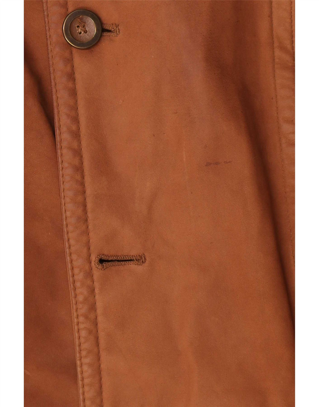 manteau en cuir homme vintage UK 40 Grand Marron