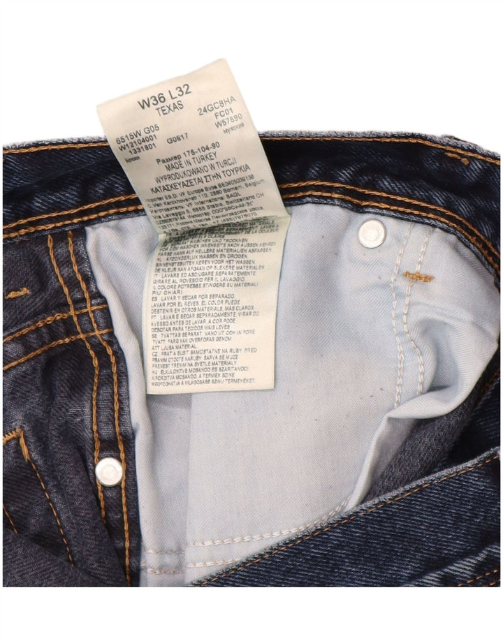 WRANGLER Jean Droit Texas Homme W36 L32 Bleu Marine Coton