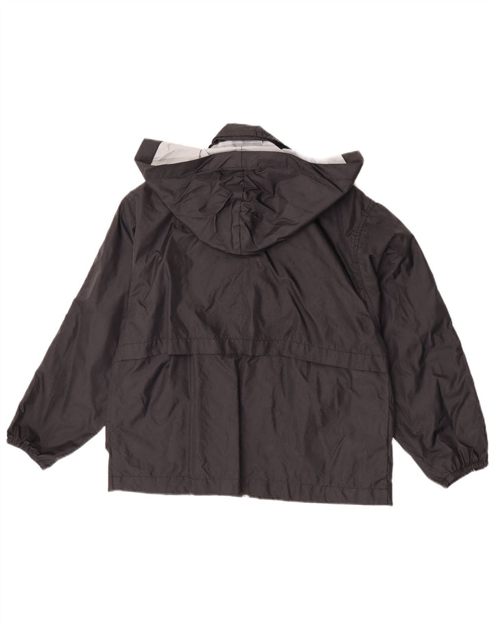 Invicta Veste de pluie à capuche graphique pour garçon 7-8 ans Noir Polyamide
