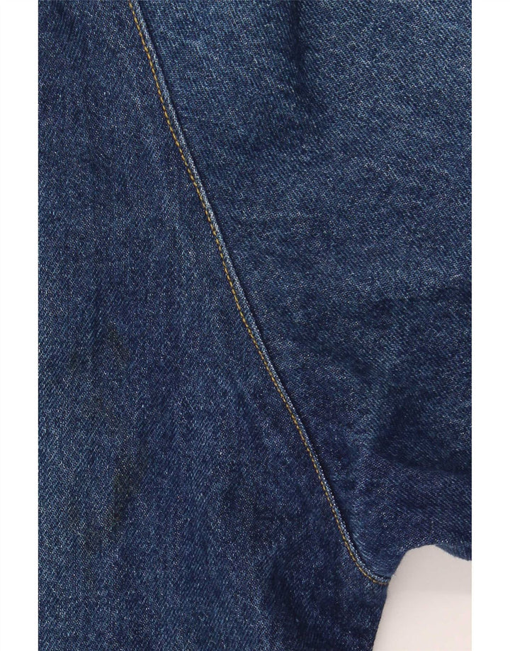 vintage Femmes Surdimensionné 2 Bouton Denim Blazer Veste UK 18 XL Bleu