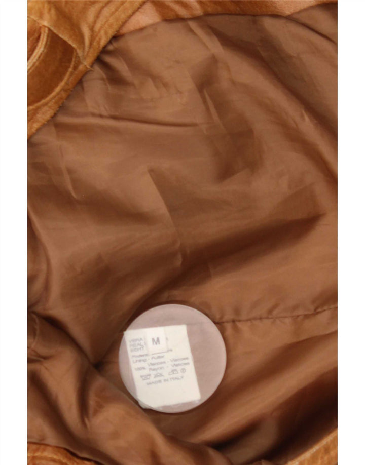 veste en cuir homme vintage UK 38 Cuir brun moyen