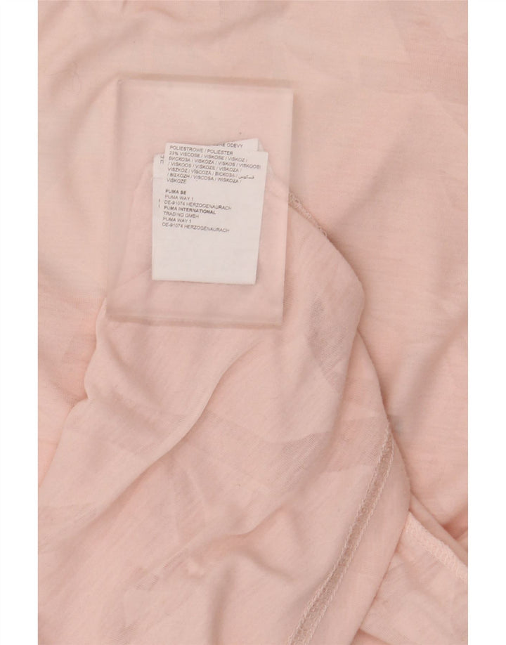 Puma T-Shirt Femme Top UK 16Large Rose Polyester
